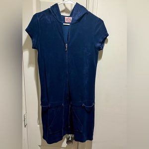 Juicy Couture Navy Blue terry towel dress